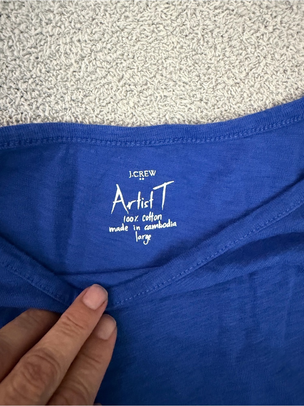J.Crew Artist T Shirt in Royal Blue size L